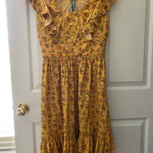 Matilda Jane women’s yellow floral dress